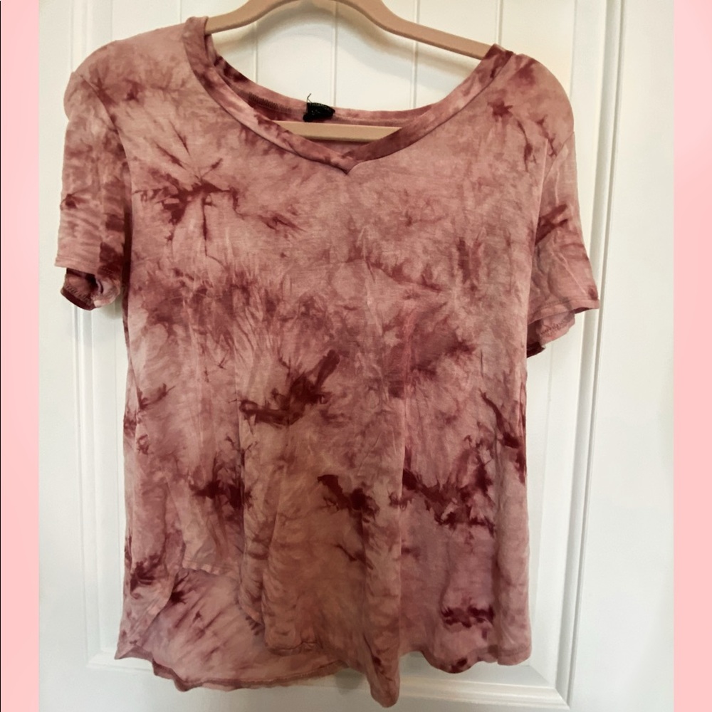 Pink tie dye shirt